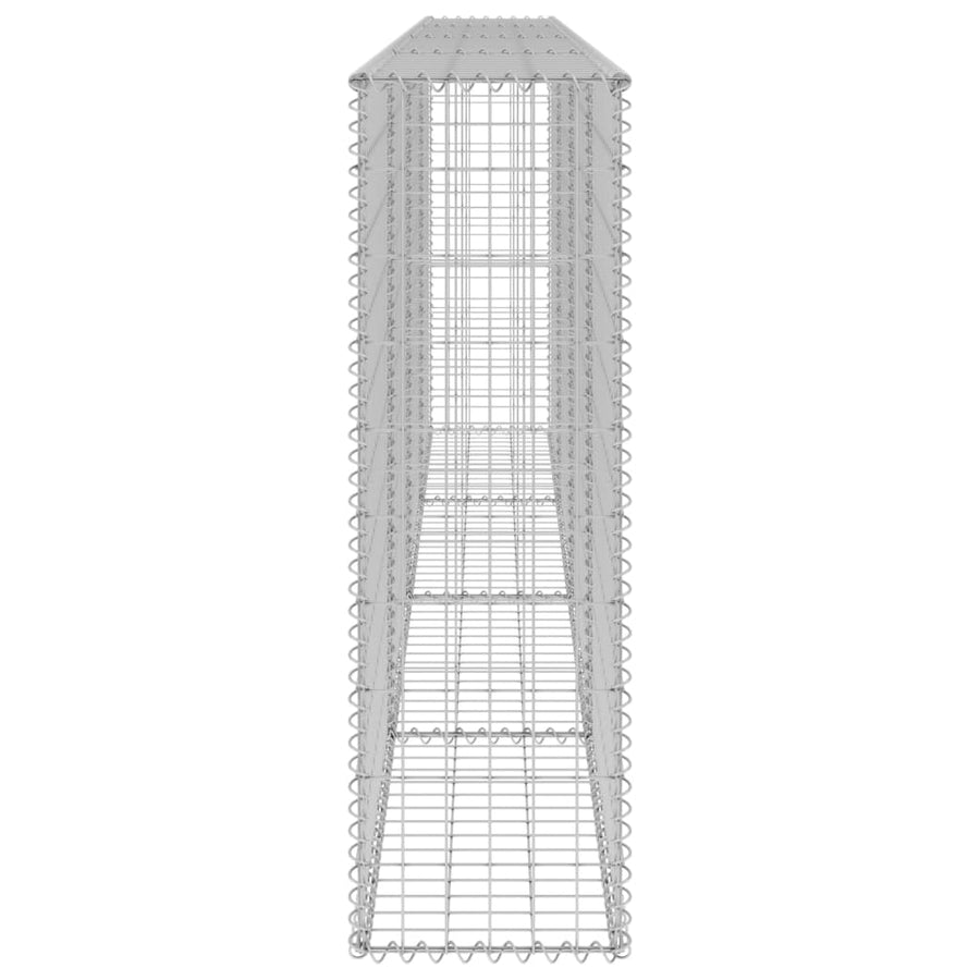 Schanskorfmuur met deksels 300x30x100 cm gegalvaniseerd staal 300 x 30 x 100 cm