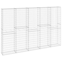 Schanskorfmuur met deksels 300x30x200 cm gegalvaniseerd staal 300 x 30 x 200 cm