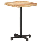 Bistro table square 50x50x75 cm rough mango wood