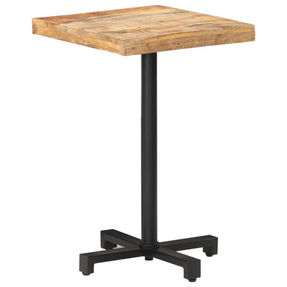 Bistrotafel vierkant 50x50x75 cm ruw mangohout