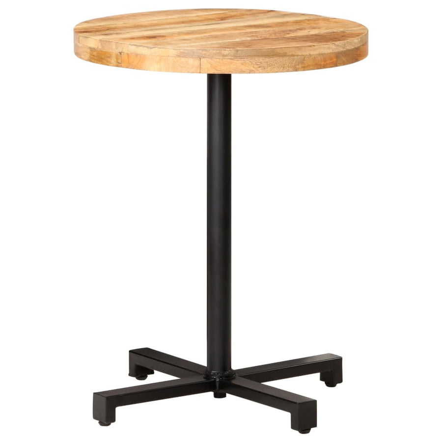 Bistrotafel Rond Ø60X75 Cm Ruw Mangohout Ø 60 x 75 cm