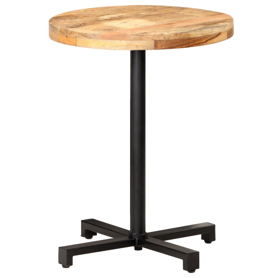 Bistrotafel Rond Ø60X75 Cm Ruw Mangohout Ø 60 x 75 cm