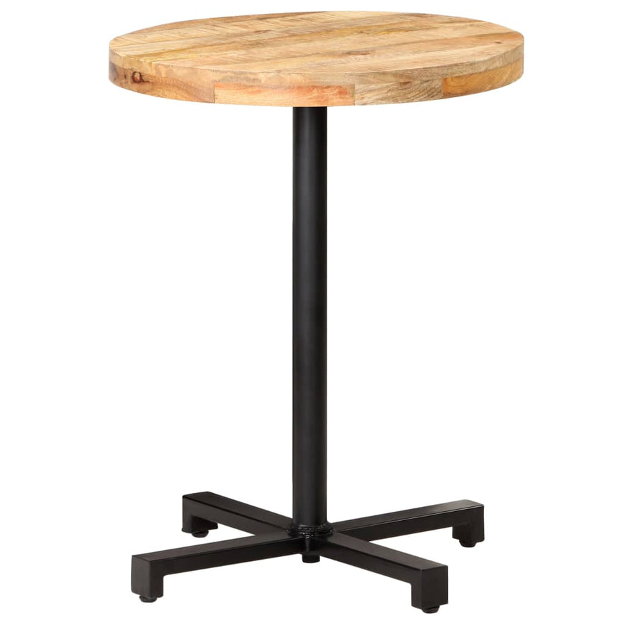 Bistrotafel Rond Ø60X75 Cm Ruw Mangohout Ø 60 x 75 cm