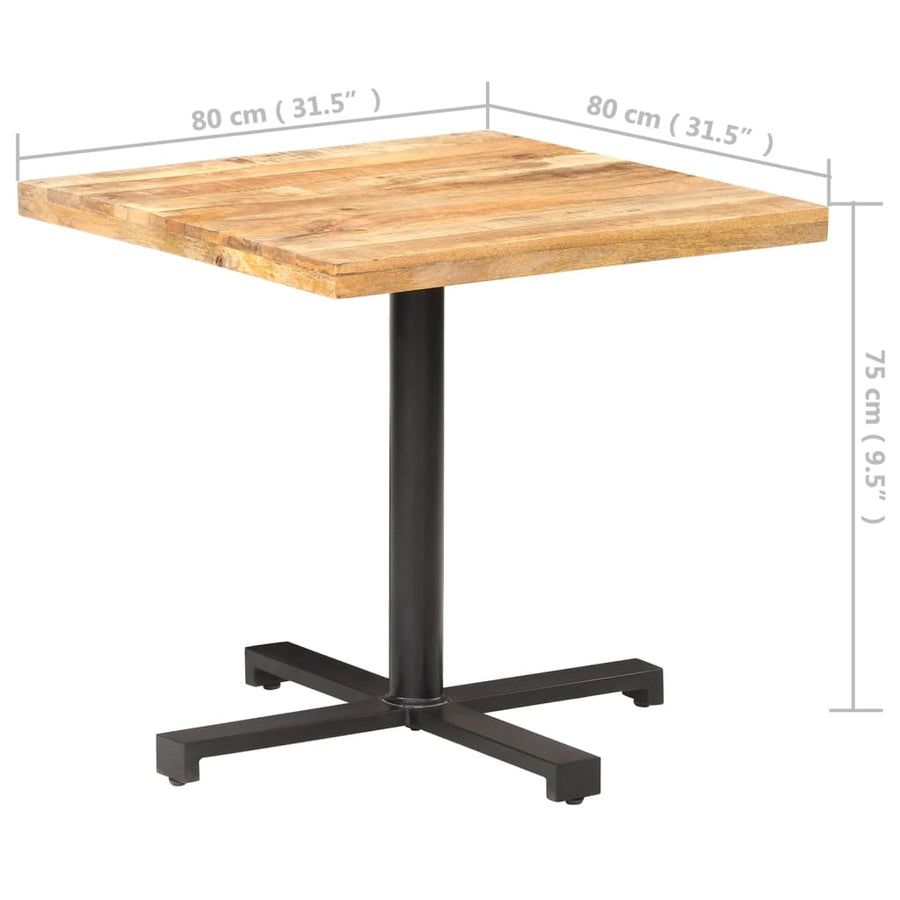 Bistrotafel Vierkant 80 x 80 x 75 cm
