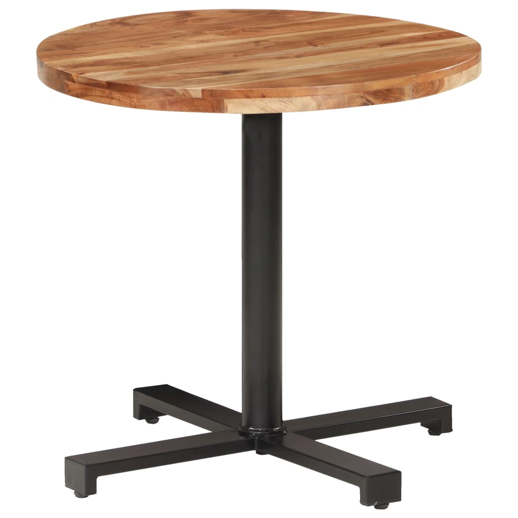 Bistrotafel Rond Ø80X75 Cm Ø 80 x 75 cm Massief acaciahout