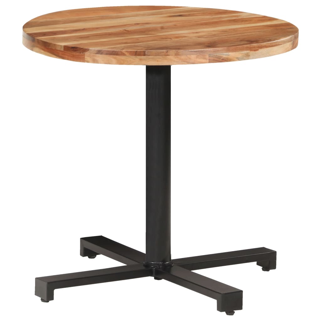 Bistrotafel Rond Ø80X75 Cm Ø 80 x 75 cm Massief acaciahout