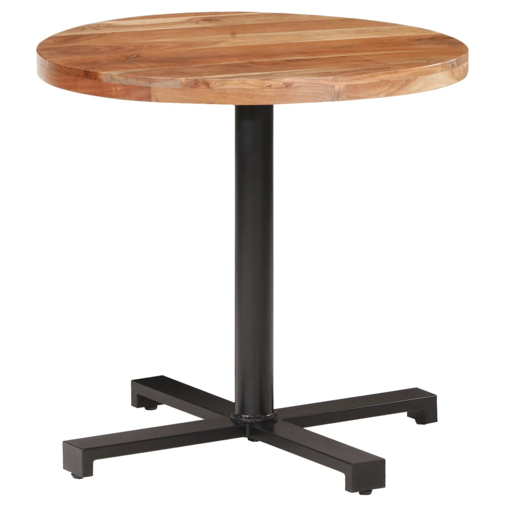Bistrotafel Rond Ø80X75 Cm Ø 80 x 75 cm Massief acaciahout