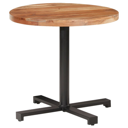 Bistrotafel Rond Ø80X75 Cm Ø 80 x 75 cm Massief acaciahout