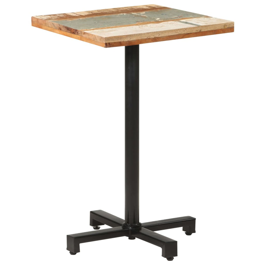 Bistrotafel vierkant 50x50x75 cm massief gerecycled hout
