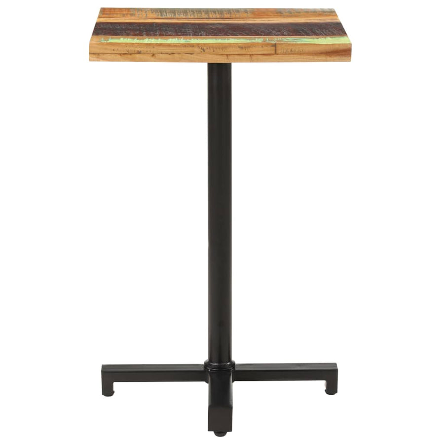 Bistrotafel vierkant 50x50x75 cm massief gerecycled hout