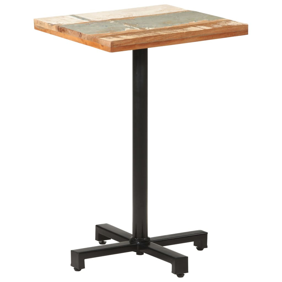 Bistrotafel vierkant 50x50x75 cm massief gerecycled hout