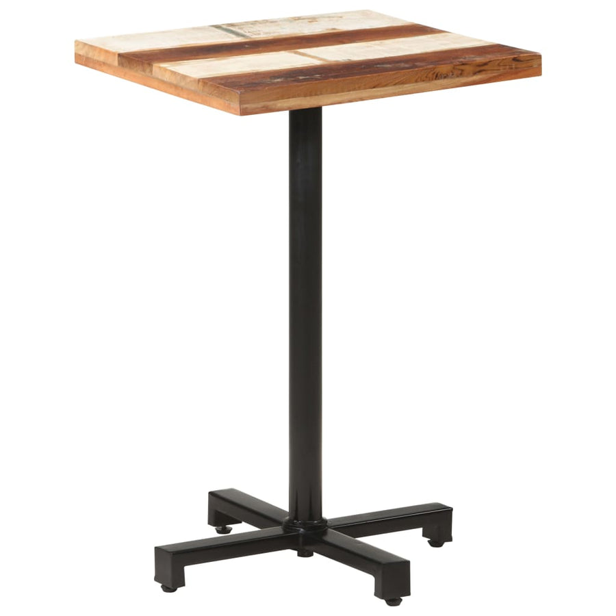 Bistrotafel vierkant 50x50x75 cm massief gerecycled hout