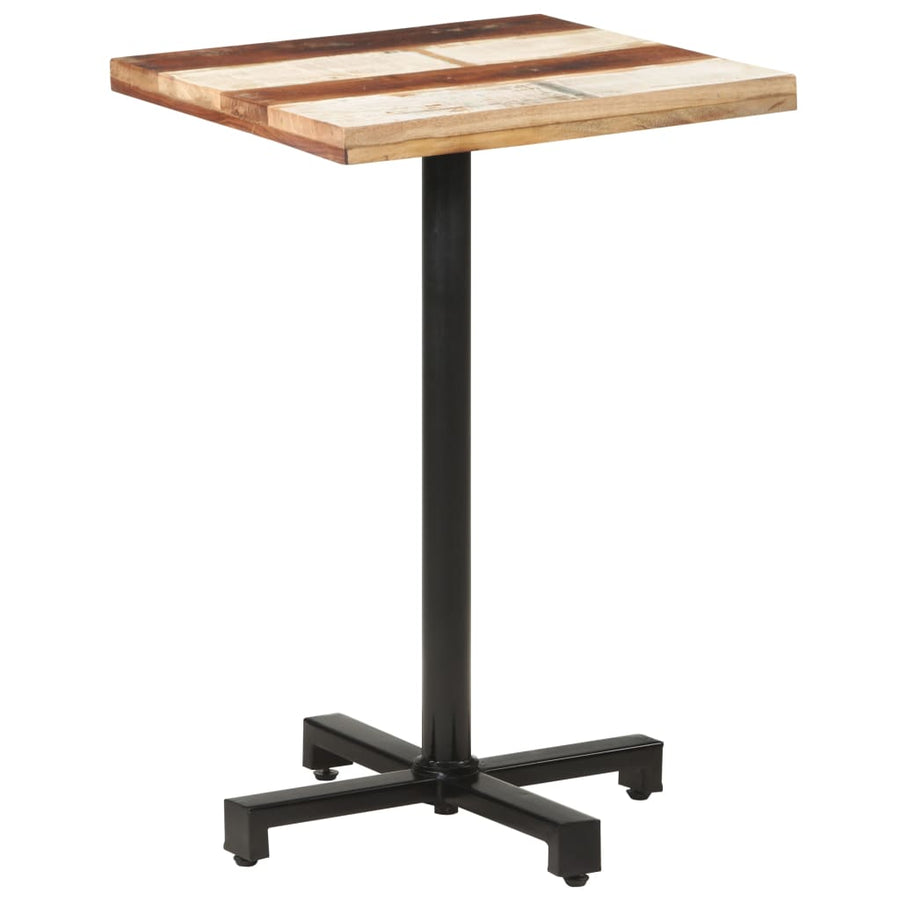 Bistrotafel vierkant 50x50x75 cm massief gerecycled hout