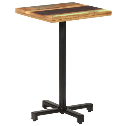 Bistrotafel vierkant 50x50x75 cm massief gerecycled hout
