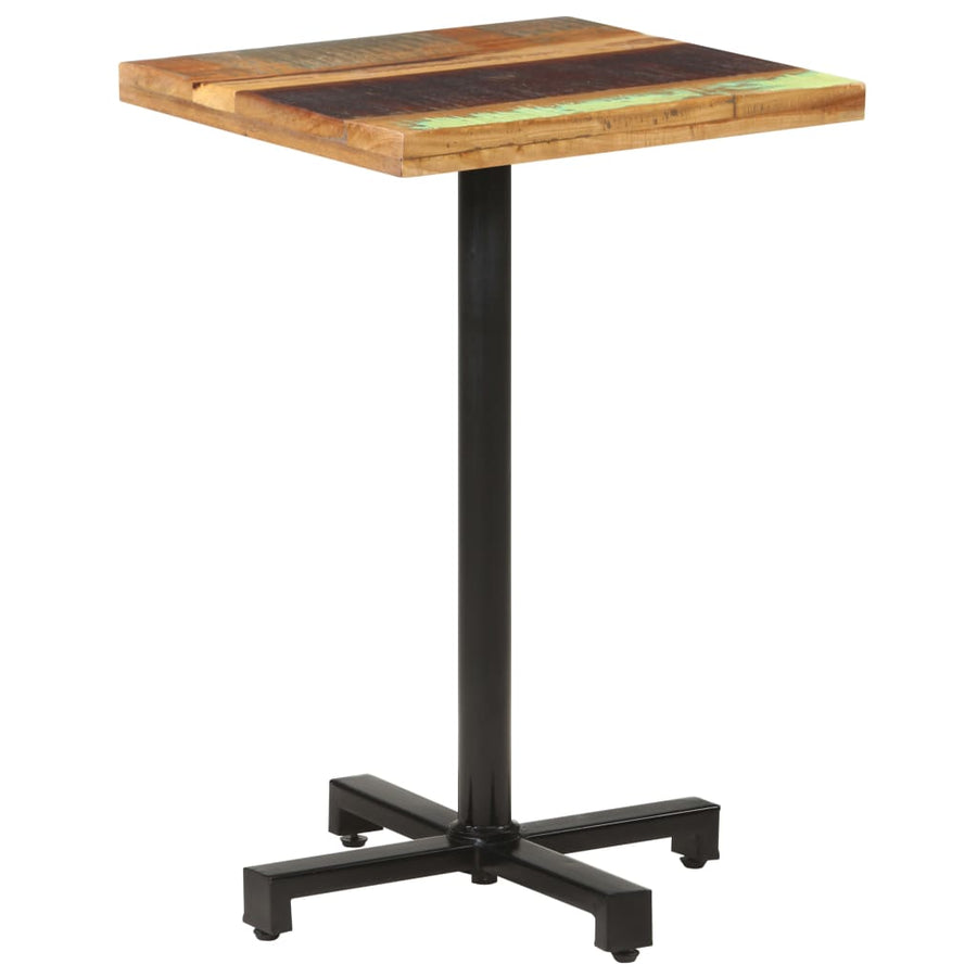 Bistrotafel vierkant 50x50x75 cm massief gerecycled hout