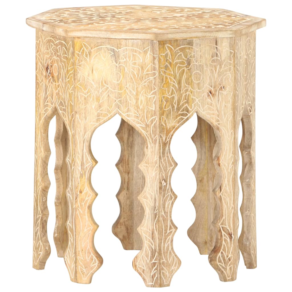 Bijzettafel Ø48 Cm Massief Mangohout