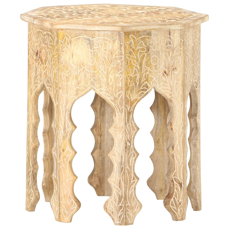 Bijzettafel Ø48 Cm Massief Mangohout