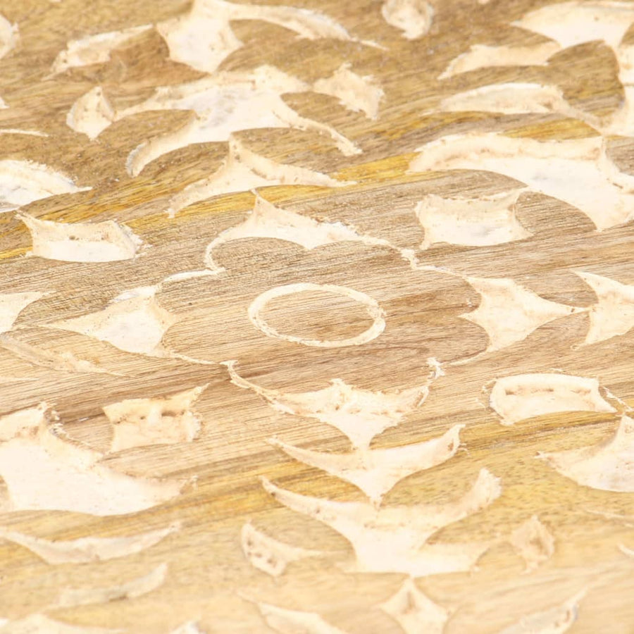 Bijzettafel Ø48 Cm Massief Mangohout