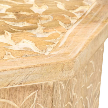 Bijzettafel Ø48 Cm Massief Mangohout