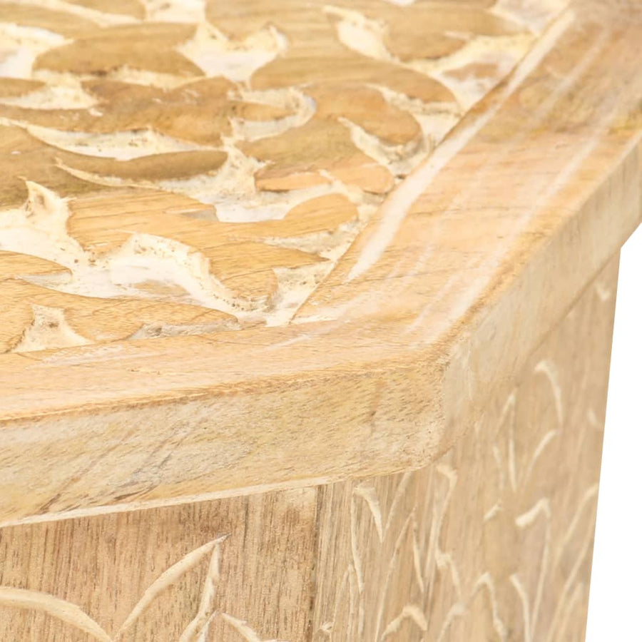 Bijzettafel Ø48 Cm Massief Mangohout