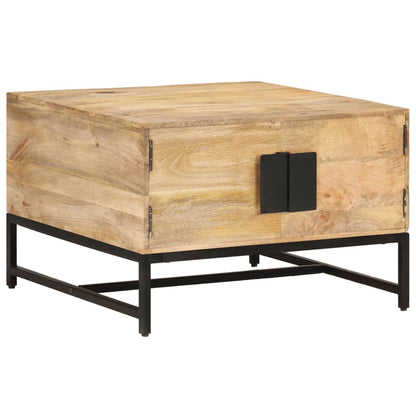 Salontafel 67X67X45 Cm massief mangohout