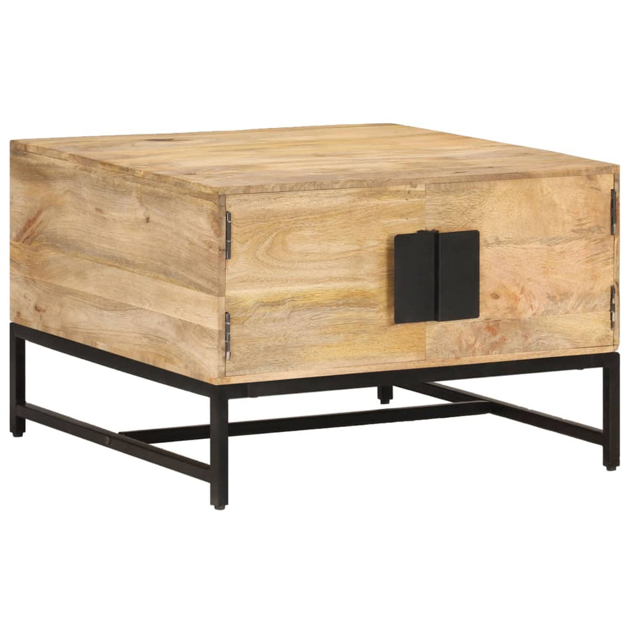 Salontafel 67X67X45 Cm massief mangohout