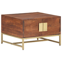 Salontafel 67X67X45 Cm Massief Mangohout Honingbruin Massief acaciahout