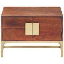 Salontafel 67X67X45 Cm Massief Mangohout Honingbruin Massief acaciahout