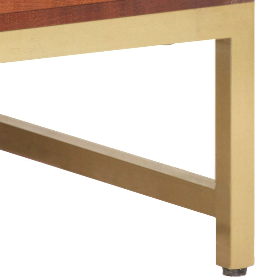 Salontafel 67X67X45 Cm Massief Mangohout Honingbruin Massief acaciahout