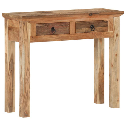 Wandtafel 90,5X30X75 Cm Massief Acaciahout En Gerecycled Hout