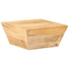 Salontafel 66x66x30 cm massief mangohout V-vorm