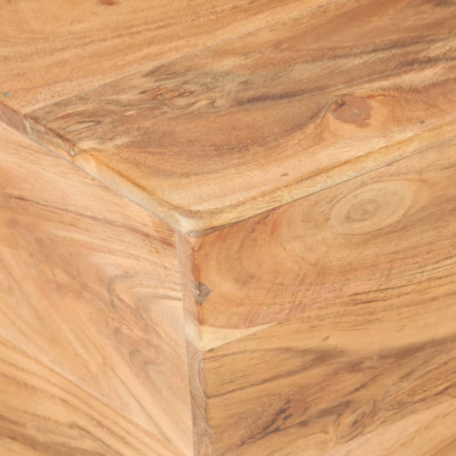 Salontafel V-Vormig 66X66X30 Cm Massief acaciahout