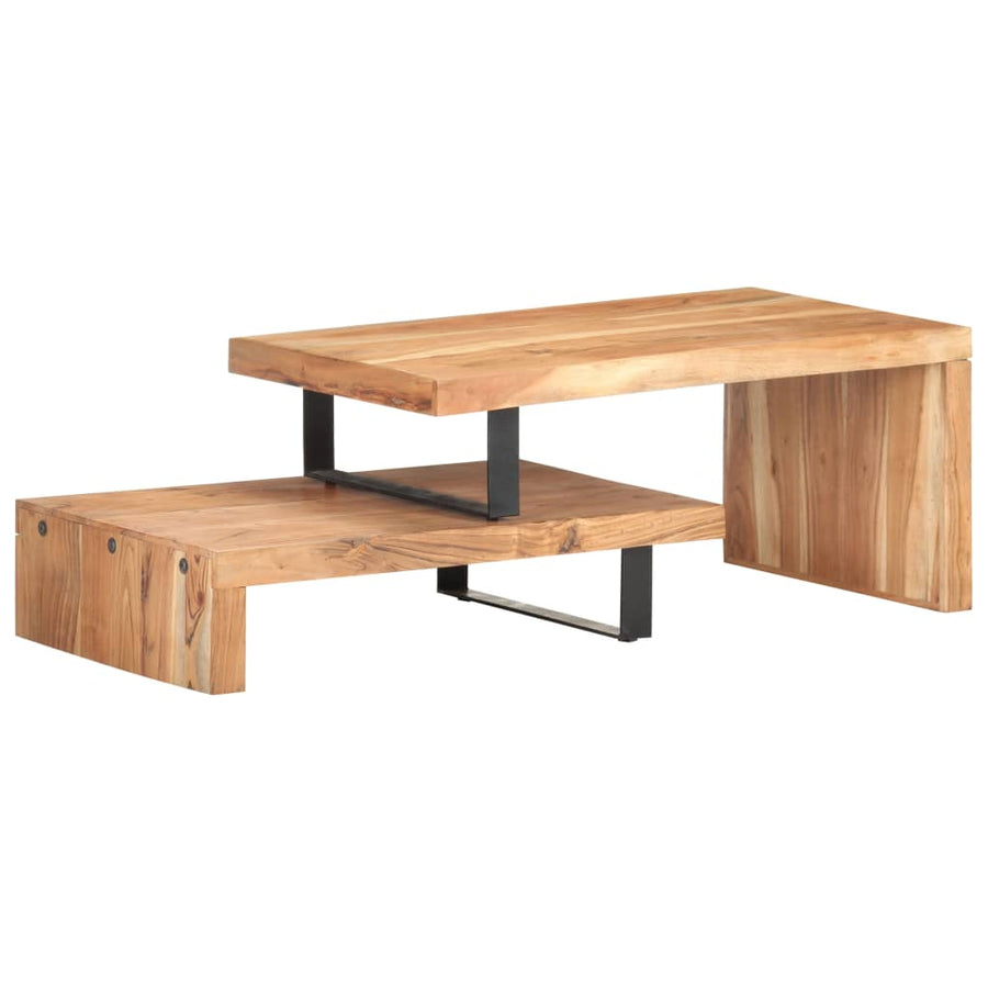 2-Delige Salontafelset 1 Massief acaciahout