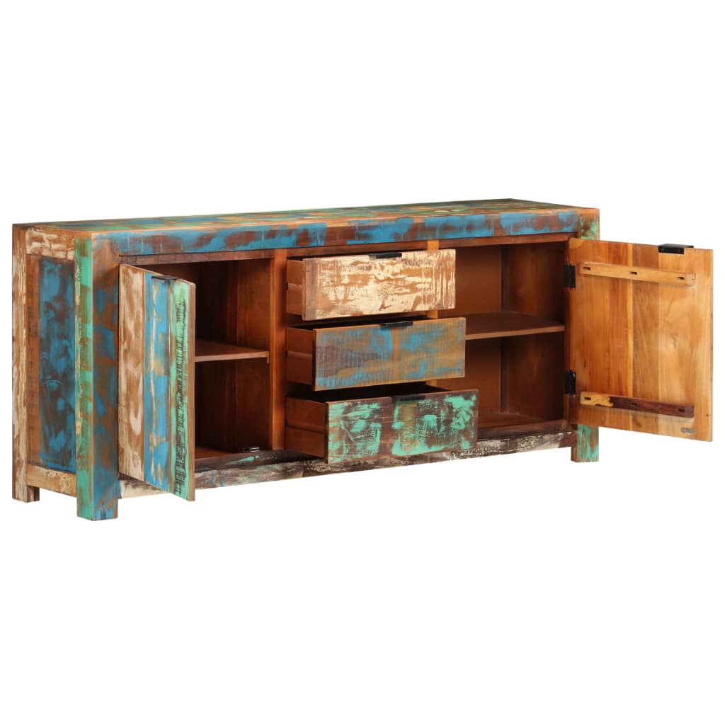 Dressoir 75X40X75 Cm massief gerecycled hout