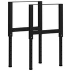 Adjustable workbench frames 2 pcs 55x(69-95.5) cm metal black