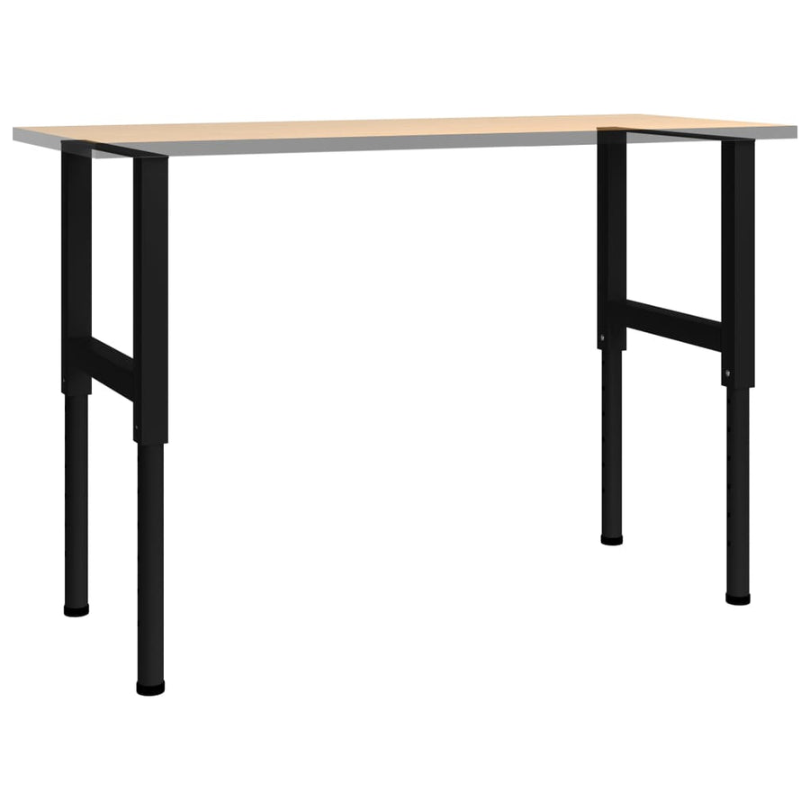 Werkbankframes Verstelbaar 55X(69-95,5) Cm Metaal Zwart 55 x 95.5 cm