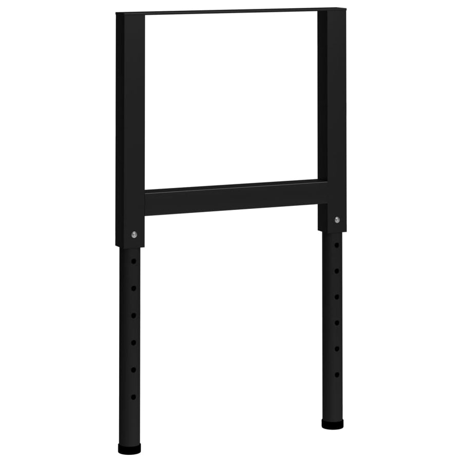 Werkbankframes Verstelbaar 55X(69-95,5) Cm Metaal Zwart 55 x 95.5 cm