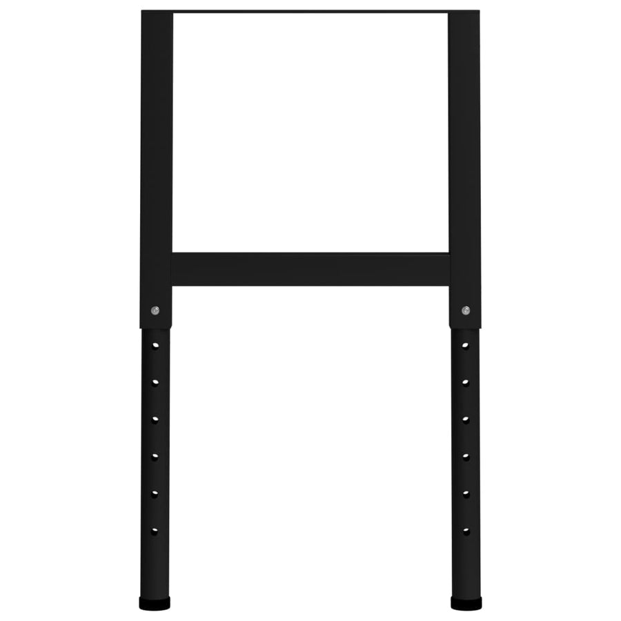 Werkbankframes Verstelbaar 55X(69-95,5) Cm Metaal Zwart 55 x 95.5 cm