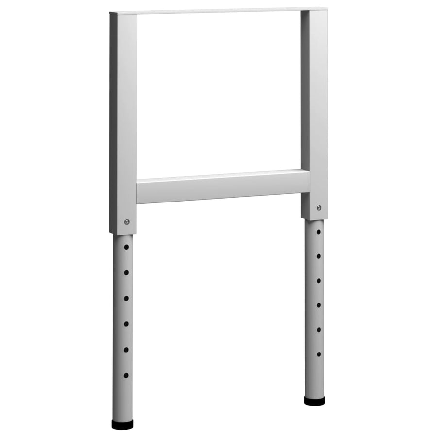 Werkbankframes Verstelbaar 55X(69-95,5) Cm Metaal Grijs 55 x 95.5 cm