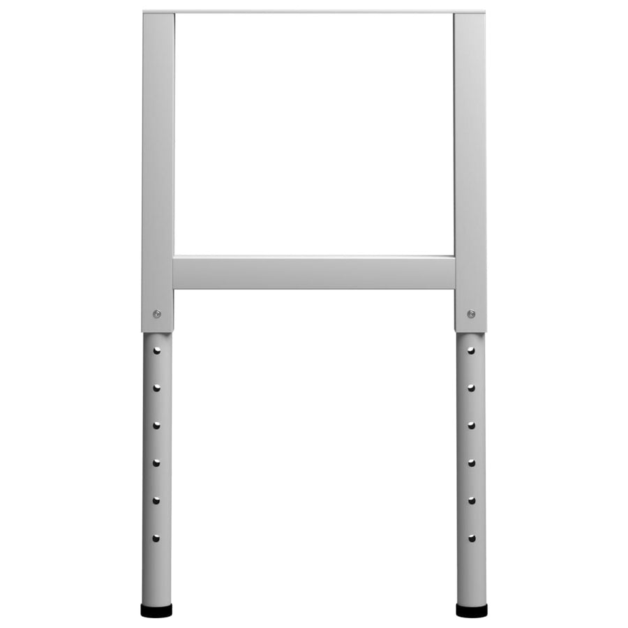 Werkbankframes Verstelbaar 55X(69-95,5) Cm Metaal Grijs 55 x 95.5 cm