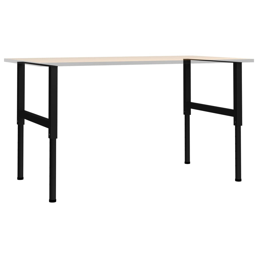 Werkbankframes Verstelbaar 85X(69-95,5) Cm Metaal Zwart 85 x 95.5 cm