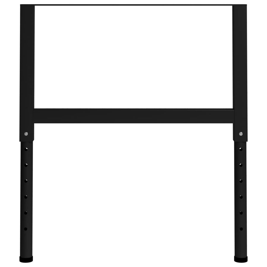 Werkbankframes Verstelbaar 85X(69-95,5) Cm Metaal Zwart 85 x 95.5 cm