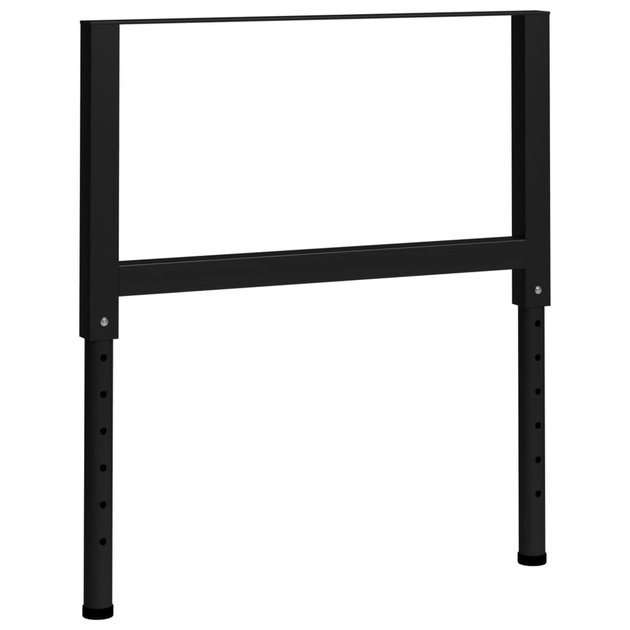Werkbankframes Verstelbaar 85X(69-95,5) Cm Metaal Zwart 85 x 95.5 cm