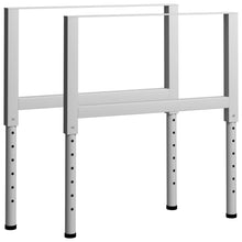 Werkbankframes Verstelbaar 85X(69-95,5) Cm Metaal Grijs 85 x 95.5 cm