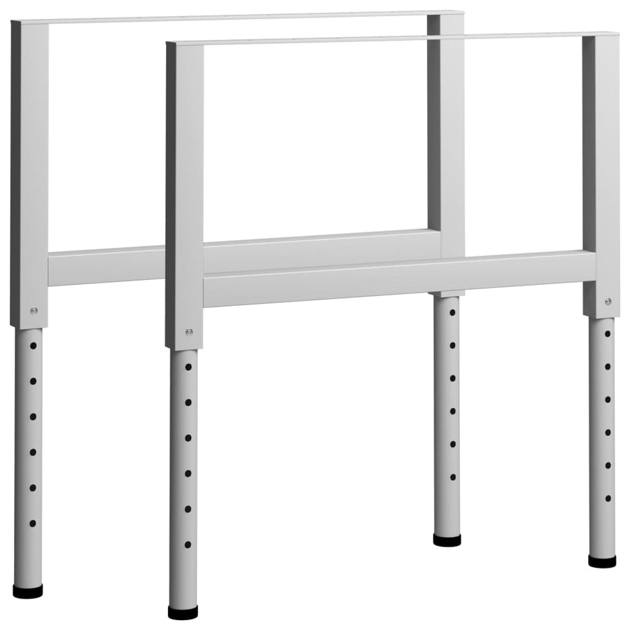 Werkbankframes Verstelbaar 85X(69-95,5) Cm Metaal Grijs 85 x 95.5 cm