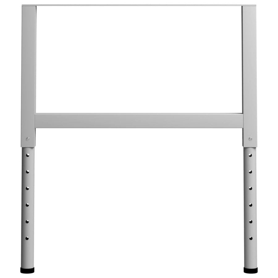Werkbankframes Verstelbaar 85X(69-95,5) Cm Metaal Grijs 85 x 95.5 cm