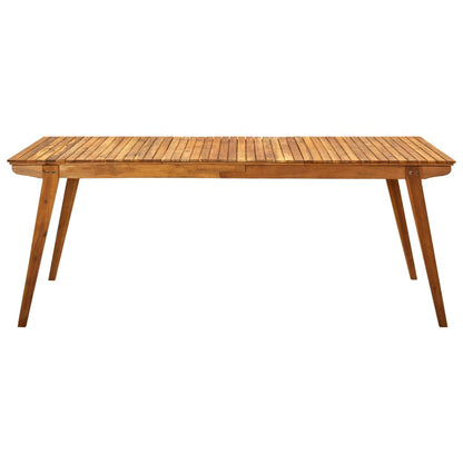 Tuintafel 201,5X100X75 Cm Massief Acaciahout 201.5 x 100 x 75 cm