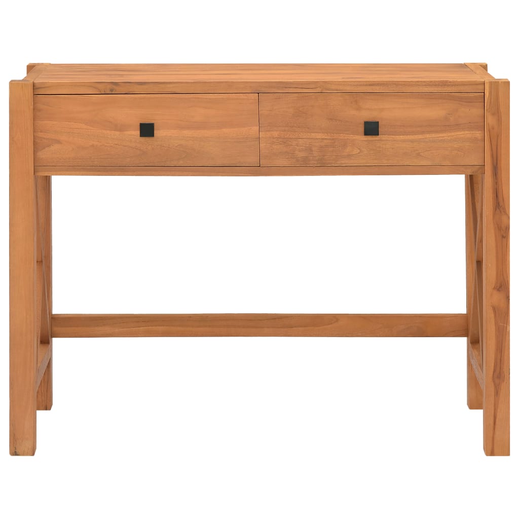 Bureau Met 2 Lades Teakhout 100 x 40 x 75 cm