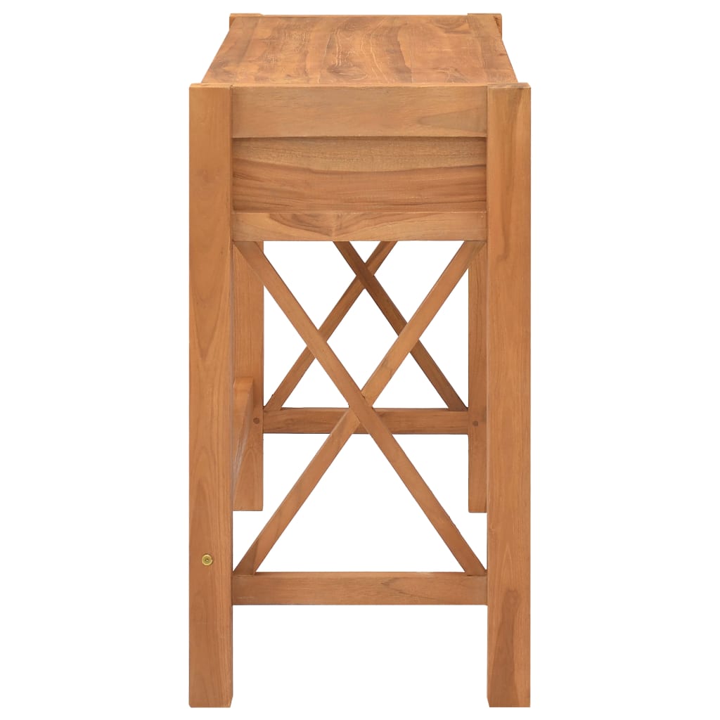 Bureau Met 2 Lades Teakhout 100 x 40 x 75 cm