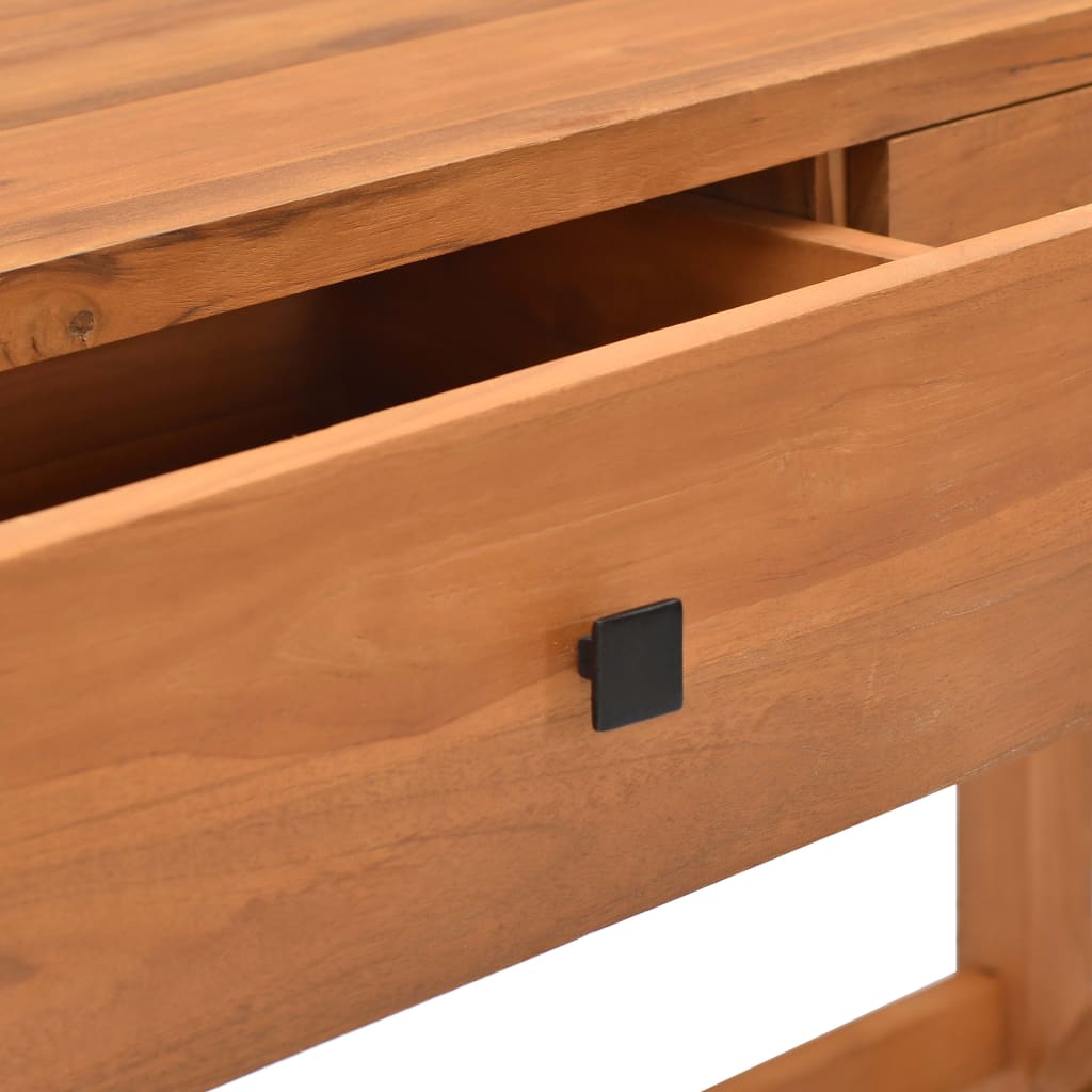 Bureau Met 2 Lades Teakhout 100 x 40 x 75 cm